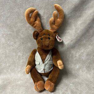 MONTGOMERY  Moose Plush Toy -Ty Attic Treasures Collection Plush 1993 16"